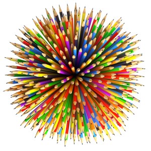 Pencils Abstract Background